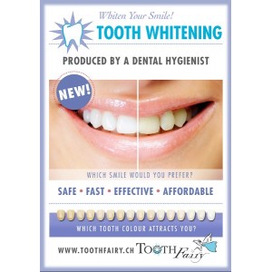 Poster/Publicitarios Blanqueador dental LED