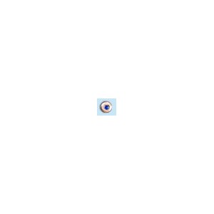18K Oro –Cerchio- con cristallo blu